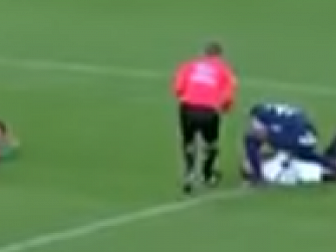 Striker comes to goalkeeper...